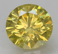 0.41 CARAT CANARY YELLOW VS2 ROUND BRILLIANT NATURAL EARTH MINED LOOSE DIAMOND 4.69MM *360 PROFESSIONAL IMAGES & VIDEO