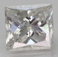 0.59 CARAT E COLOR SI1 PRINCESS NATURAL EARTH MINED LOOSE DIAMOND FOR JEWELRY 4.87X4.57MM *360 REAL IMAGES & VIDEO