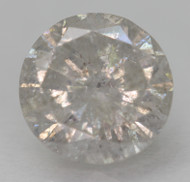 1.02 CARAT LIGHT GRAY ROUND BRILLIANT NATURAL EARTH MINED LOOSE DIAMOND FOR RING 6.41MM *360 PROFESSIONAL IMAGES & VIDEO