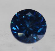 0.49 CARAT DARK BLUE SI2 ROUND BRILLIANT NATURAL EARTH MINED LOOSE DIAMOND 5MM *REAL IS RARE, REAL IS A DIAMOND