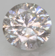 0.58 Carat Light Silver SI2 Round Brilliant Natural EARTH MINED Loose Diamond 5.21mm *360 REAL VIDEO & PICTURES