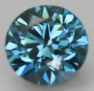 CERTIFIED 1.01 CARAT VIVID BLUE VVS1 ROUND BRILLIANT NATURAL EARTH MINED LOOSE DIAMOND 6.37MM  *360 REAL IMAGES & VIDEO