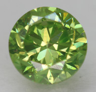 0.51 CARAT VIVID GREEN VS2 ROUND BRILLIANT NATURAL EARTH MINED LOOSE DIAMOND 4.94MM *360 PROFESSIONAL IMAGES & VIDEO
