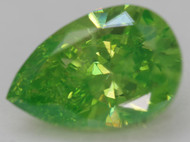 CERTIFIED 4.78 CARAT VIVID GREEN VS2 PEAR SHAPE NATURAL EARTH MINED LOOSE DIAMOND 13.57X9.21MM  *360 REAL IMAGES & VIDEO