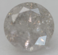 1.30 Carat Light Gray Round Brilliant Natural EARTH MINED Loose Diamond For Ring 6.97mm *360 PROFESSIONAL IMAGES & VIDEO