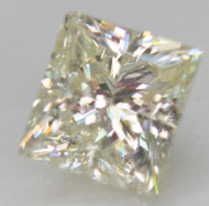CERTIFIED 1.55 CARAT I COLOR VS2 PRINCESS NATURAL EARTH MINED LOOSE DIAMOND FOR RING 6.5X6.06MM  *360 REAL PICS & VIDEO