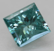 CERTIFIED 0.50 CARAT VIVID BLUE VS2 PRINCESS NATURAL EARTH MINED LOOSE DIAMOND 4.44X4.23MM  *360 REAL IMAGES & VIDEO