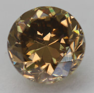 0.63 CARAT YELLOW BROWN VVS2 ROUND BRILLIANT NATURAL EARTH MINED LOOSE DIAMOND 5.18MM *360 PROFESSIONAL IMAGES & VIDEO