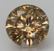 0.78 CARAT BROWN YELLOW SI2 ROUND BRILLIANT NATURAL EARTH MINED LOOSE DIAMOND 5.85MM *360 PROFESSIONAL IMAGES & VIDEO