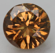 0.61 CARAT YELLOW BROWN VVS2 ROUND BRILLIANT NATURAL EARTH MINED LOOSE DIAMOND 5.4MM *360 PROFESSIONAL IMAGES & VIDEO