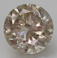 CERTIFIED 1.03 CARAT YELLOWISH BROWN SI1 ROUND BRILLIANT NATURAL EARTH MINED LOOSE DIAMOND 6.13MM  * REAL PICS & VIDEO