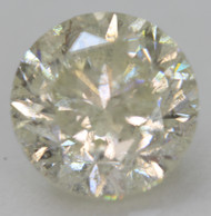 CERTIFIED 2.01 CARAT J COLOR SI2 ROUND BRILLIANT NATURAL EARTH MINED LOOSE DIAMOND FOR RING 7.67MM  * REAL PICS & VIDEO