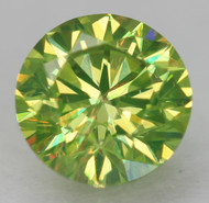 0.51 CARAT LEMON GREEN VVS2 ROUND BRILLIANT NATURAL EARTH MINED LOOSE DIAMOND 5.09MM *360 PROFESSIONAL IMAGES & VIDEO