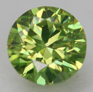 0.63 CARAT LEMON GREEN VVS2 ROUND BRILLIANT NATURAL EARTH MINED LOOSE DIAMOND 5.45MM *360 PROFESSIONAL IMAGES & VIDEO