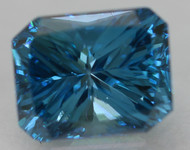 0.61 CARAT FANCY VIVID BLUE VS2 RADIANT NATURAL EARTH MINED LOOSE DIAMOND 5.33X4.24MM *360 PROFESSIONAL IMAGES & VIDEO