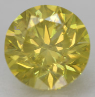 CERTIFIED 0.70 CARAT CANARY YELLOW VS2 ROUND BRILLIANT NATURAL EARTH MINED LOOSE DIAMOND 5.56MM  *360 REAL PICS & VIDEO