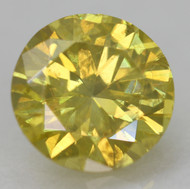 CERTIFIED 0.75 CARAT CANARY YELLOW VS2 ROUND BRILLIANT NATURAL EARTH MINED LOOSE DIAMOND 6.01MM  *360 REAL PICS & VIDEO