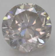 Certified 1.47 Carat Natural Fancy Gray SI1 Round Brilliant Natural EARTH MINED Loose Diamond 6.88mm  * REAL PICS & VID