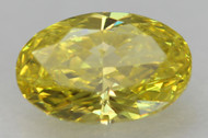 0.41 CARAT CANARY YELLOW VVS2 OVAL NATURAL EARTH MINED LOOSE DIAMOND 6.10X4.06MM *360 PROFESSIONAL IMAGES & VIDEO