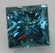 0.45 CARAT FANCY VIVID BLUE VS1 PRINCESS NATURAL EARTH MINED LOOSE DIAMOND 4.11X4.06MM *360 PROFESSIONAL IMAGES & VIDEO