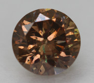 0.64 CARAT YELLOW BROWN VS2 ROUND BRILLIANT NATURAL EARTH MINED LOOSE DIAMOND 5.49MM *360 PROFESSIONAL IMAGES & VIDEO