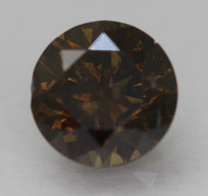0.65 CARAT DEEP BROWN VS2 ROUND BRILLIANT NATURAL EARTH MINED LOOSE DIAMOND 5.44MM *360 PROFESSIONAL IMAGES & VIDEO