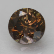 0.65 CARAT VIVID BROWN VS2 ROUND BRILLIANT NATURAL EARTH MINED LOOSE DIAMOND 5.26MM *360 PROFESSIONAL IMAGES & VIDEO