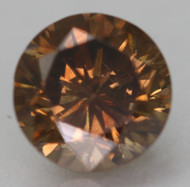 0.55 CARAT YELLOW BROWN VS1 ROUND BRILLIANT NATURAL EARTH MINED LOOSE DIAMOND 5.08MM *360 PROFESSIONAL IMAGES & VIDEO