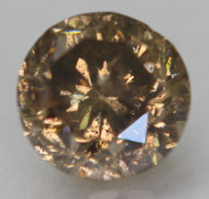 0.70 CARAT YELLOW BROWN SI2 ROUND BRILLIANT NATURAL EARTH MINED LOOSE DIAMOND 5.3MM *360 PROFESSIONAL IMAGES & VIDEO