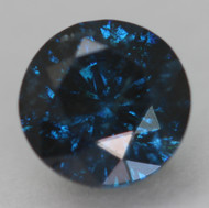 0.63 CARAT DARK BLUE SI2 ROUND BRILLIANT NATURAL EARTH MINED LOOSE DIAMOND 5.34MM *360 PROFESSIONAL IMAGES & VIDEO
