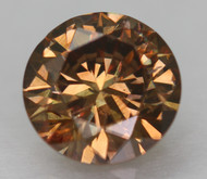 0.52 CARAT YELLOW BROWN VVS2 ROUND BRILLIANT NATURAL EARTH MINED LOOSE DIAMOND 5.25MM *360 PROFESSIONAL IMAGES & VIDEO
