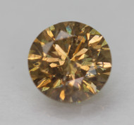 0.70 CARAT YELLOW BROWN SI2 ROUND BRILLIANT NATURAL EARTH MINED LOOSE DIAMOND 5.63MM *360 PROFESSIONAL IMAGES & VIDEO