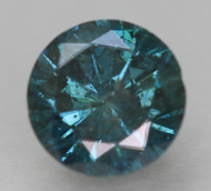 0.57 CARAT VIVID BLUE SI2 ROUND BRILLIANT NATURAL EARTH MINED LOOSE DIAMOND 5.3MM *360 PROFESSIONAL IMAGES & VIDEO