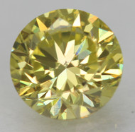 0.36 CARAT CANARY YELLOW VVS2 ROUND BRILLIANT NATURAL EARTH MINED LOOSE DIAMOND 4.5MM *360 PROFESSIONAL IMAGES & VIDEO