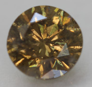 0.54 CARAT YELLOW BROWN SI2 ROUND BRILLIANT NATURAL EARTH MINED LOOSE DIAMOND 5.15MM *360 PROFESSIONAL IMAGES & VIDEO