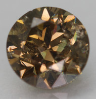 0.72 Carat Fancy Vivid Yellowish Brown SI2 Round Brilliant Natural EARTH MINED Loose Diamond 5.57mm *360 PICS & VIDEO