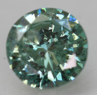 0.41 CARAT SKY BLUE SI2 ROUND BRILLIANT NATURAL EARTH MINED LOOSE DIAMOND 4.98MM *360 PROFESSIONAL IMAGES & VIDEO