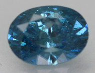 0.59 CARAT FANCY VIVID BLUE SI2 OVAL NATURAL EARTH MINED LOOSE DIAMOND 6.20X4.63MM *360 PROFESSIONAL IMAGES & VIDEO