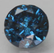 0.57 CARAT VIVID BLUE ROUND BRILLIANT NATURAL EARTH MINED LOOSE DIAMOND FOR RING 5.15MM *360 PROFESSIONAL IMAGES & VIDEO