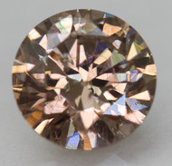 0.66 CARAT FANCY BROWN SI1 ROUND BRILLIANT NATURAL EARTH MINED LOOSE DIAMOND 5.7MM *360 PROFESSIONAL IMAGES & VIDEO