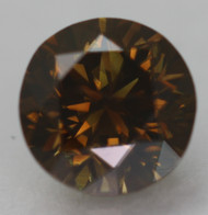 0.54 CARAT DEEP BROWN VVS2 ROUND BRILLIANT NATURAL EARTH MINED LOOSE DIAMOND 4.96MM *360 PROFESSIONAL IMAGES & VIDEO