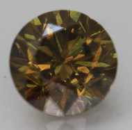 0.51 CARAT YELLOW BROWN VVS2 ROUND BRILLIANT NATURAL EARTH MINED LOOSE DIAMOND 5MM *360 PROFESSIONAL IMAGES & VIDEO