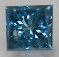 0.55 CARAT VIVID BLUE PRINCESS NATURAL EARTH MINED LOOSE DIAMOND FOR RING 4.48X4.27MM *360 PROFESSIONAL IMAGES & VIDEO