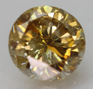 0.50 CARAT YELLOW ORANGE SI2 ROUND BRILLIANT NATURAL EARTH MINED LOOSE DIAMOND 5MM *360 PROFESSIONAL IMAGES & VIDEO