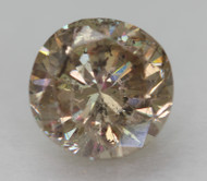 0.74 CARAT BROWN YELLOW ROUND BRILLIANT NATURAL EARTH MINED LOOSE DIAMOND FOR RING 5.58MM *360 REAL IMAGES & VIDEO