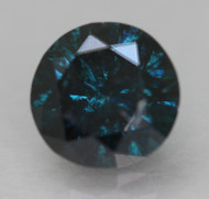 0.17 CARAT DEEP BLUE ROUND BRILLIANT NATURAL EARTH MINED LOOSE DIAMOND FOR RING 3.39MM *REAL IS RARE, REAL IS A DIAMOND