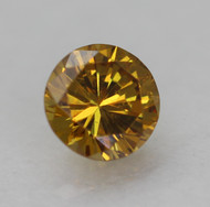 0.10 Carat Orangy Brown VVS2 Round Brilliant Natural EARTH MINED Loose Diamond 2.84mm *REAL IS RARE, REAL IS A DIAMOND