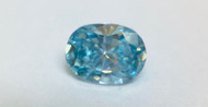 0.36 CARAT SKY BLUE SI2 OVAL NATURAL EARTH MINED LOOSE DIAMOND 5.00X3.75MM *REAL IS RARE, REAL IS A DIAMOND