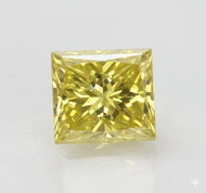 0.28 CARAT FANCY YELLOW VS1 PRINCESS NATURAL EARTH MINED LOOSE DIAMOND 3.90X3.67MM *REAL IS RARE, REAL IS A DIAMOND