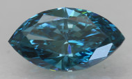 0.40 CARAT FANCY VIVID BLUE VS1 MARQUISE NATURAL EARTH MINED LOOSE DIAMOND 6.96X3.92MM *REAL IS RARE, REAL IS A DIAMOND